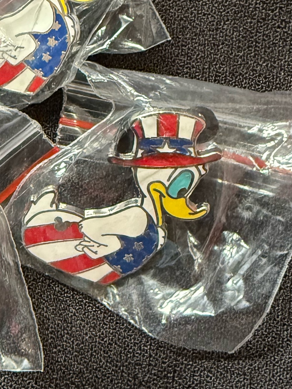 Disney Donald Duck Uncle Sam/Patriotic Rubber Duck Trading Pin